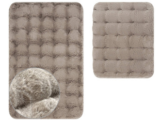 Kúpeľňové Koberčeky Aruba 3D Béžová Taupe - 2 ks