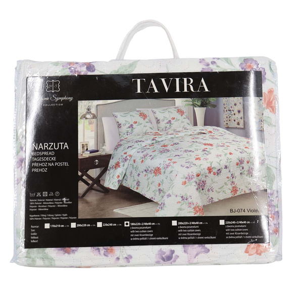 Prehozy na Posteľ TAVIRA BJ-074 Violet 180x220+2x40x40