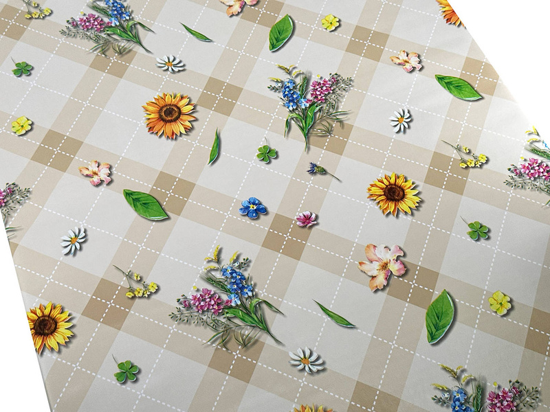 PVC Obrusy s Textilným Podkladom 140 Classico M-6517-3