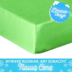 Bavlnené Prestieradlo Saténové s Gumičkou Zelená
