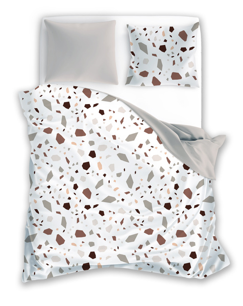 Posteľná súprava z bavlneného saténu 160x200+ 2x70x80 Boho 001 