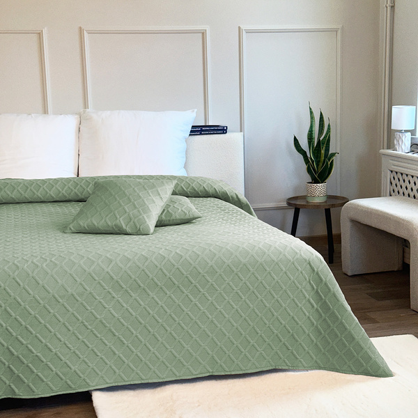 Obojstranné Prehozy Parla 3D Zelená 180x220+2x40x40