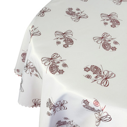 Obojstranné Obrusy s Nešpinivou Vianočný Vínna Vianočná Ozdoba Ornament Okrúhly