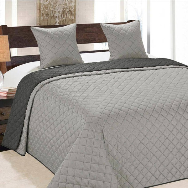 Obojstranné Prehozy na Posteľ Vigo II Gray-Silver 10 180x220+2x40x40