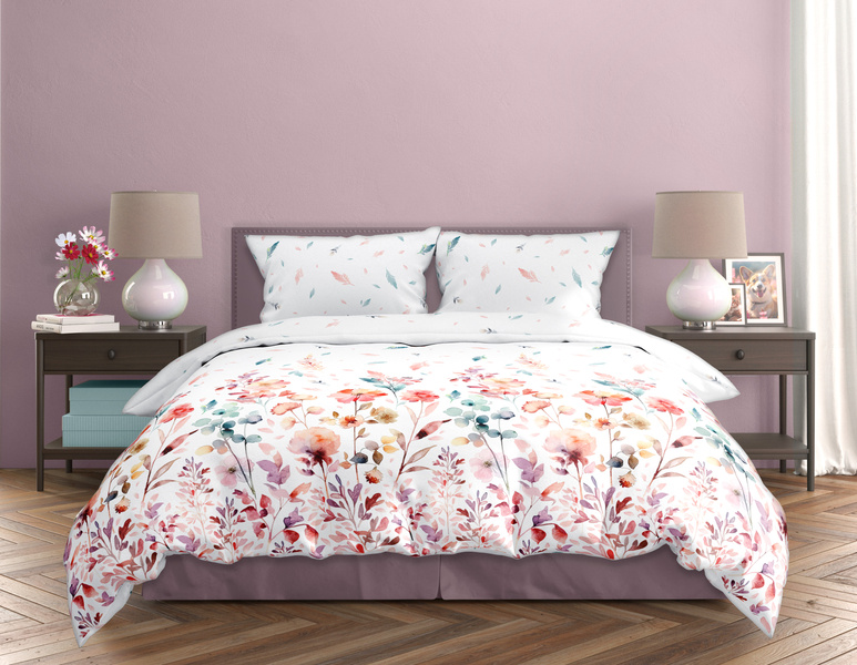 Posteľná súprava z bavlneného saténu 160x200+ 2x70x80 Milagro Verde 001