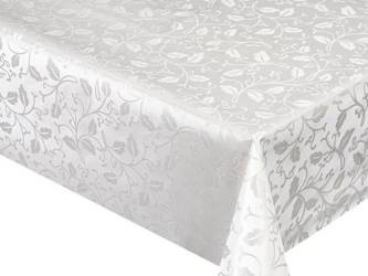 PVC Obrusy s Textilným Podkladom Pearl ZG-6262A WHITE