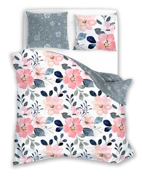 Posteľná súprava z bavlneného saténu 220x200+ 2x70x80 Milagro Verde 011