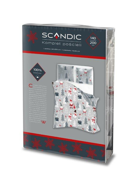 Bavlnené Posteľné Súpravy 140x200+70x90 Scandic 079
