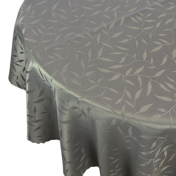 Obrusy s Nešpinivou Úpravou 154 Grafit Listy Okrúhly