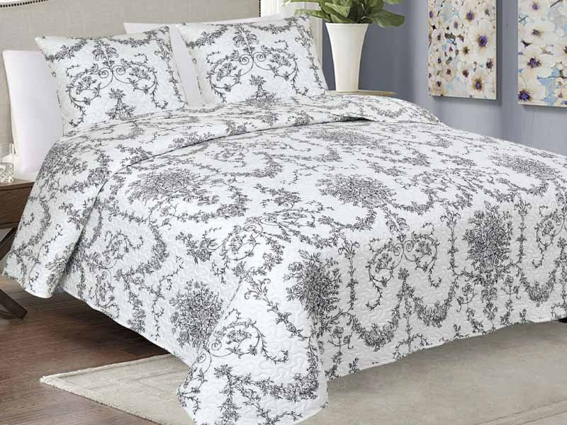 Obojstranné Prehozy na Posteľ TAVIRA BJ-066 Ornament 180x220+2x40x40