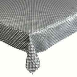 Obrusy s Nešpinivou Grafit Striebro Zig Zag 2124