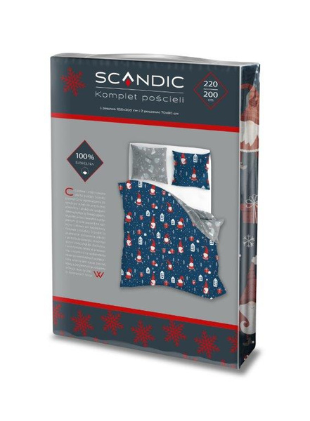 Bavlnené Posteľné Súpravy 220x200+ 2x70x80 Scandic 081