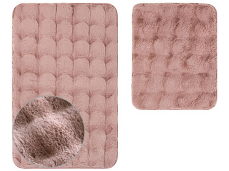 Kúpeľňové Koberčeky Aruba 3D Ružová - 2 ks