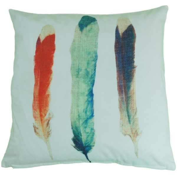 Velúrová Dekoračná Vankúšik 3D Perie 45x45 cm Sada