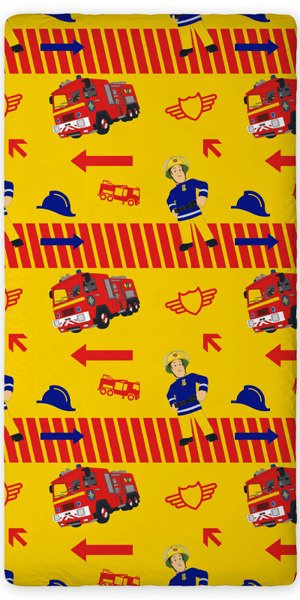 Bavlnená Plachta Požiarnik Sam 004 90x200 cm