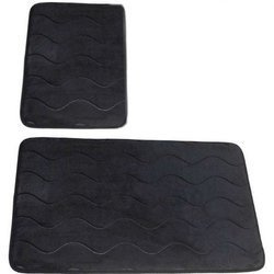 Kúpeľňové Koberčeky Sumba Čierny 23 - Dva kusy