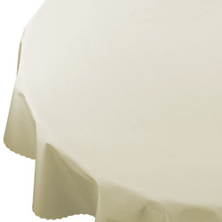 Vonkajší Vodeodolný polyesterový záhradný obrus Krémová Okrúhly