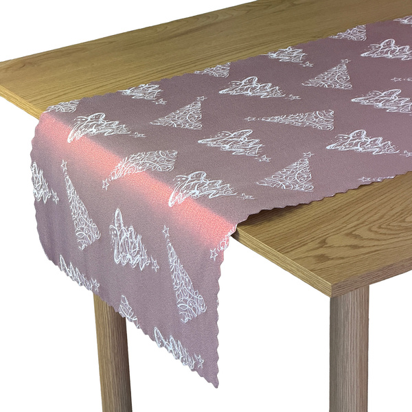 Obojstranné Behúne s Nešpinivou Úpravou Vianočný Strom Z-3401 Zlatý