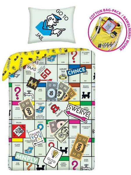 Detské Obliečky Monopoly MON-1104BL