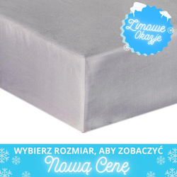 Bavlnené Prestieradlo Saténové s Gumičkou Šedá 024