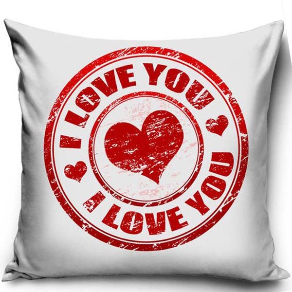 Dekoračný Vankúšik Valentines I Love You Heart 40x40 cm Sada