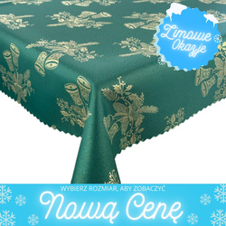 Obojstranné Obrusy s Nešpinivou Úpravou zelená Sneh 1