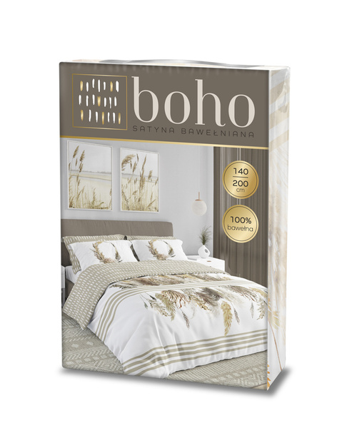 Posteľná súprava z bavlneného saténu 220x200+ 2x70x80 Boho 003