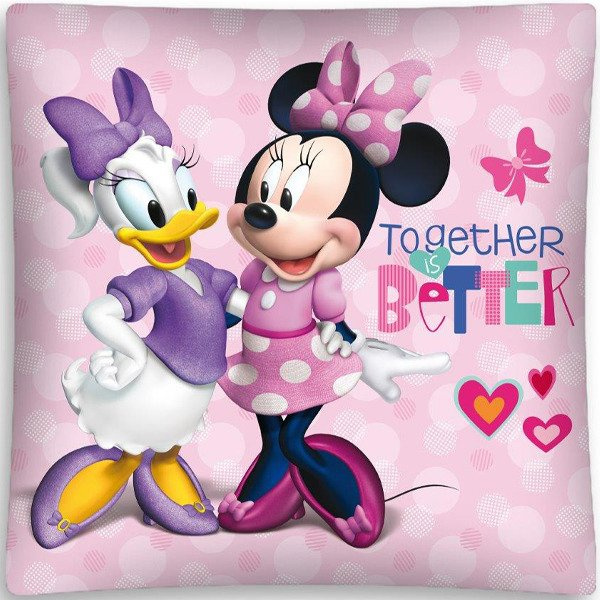 Obliečka na Vankúš 3D Minnie Mouse a Daisy 42 40x40 cm