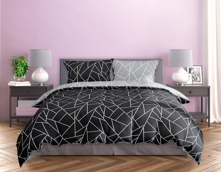 Posteľná súprava z bavlneného saténu 220x200+ 2x70x80 Milagro Verde 007