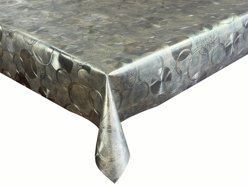 PVC Obrusy s Textilným Podkladom 3D Metallico T-6253A v Rolkách 