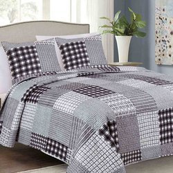 Obojstranné Prehozy na Posteľ TAVIRA J-017 Black 180x220+2x40x40