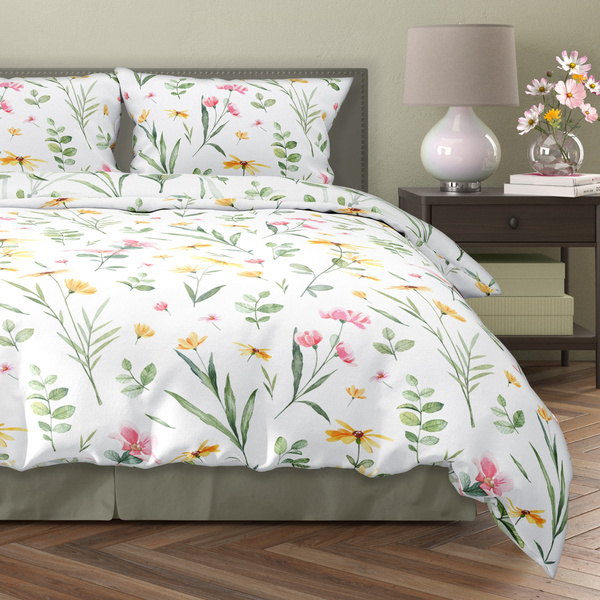 Posteľná súprava z bavlneného saténu 140x200+70x90 Milagro Verde 002