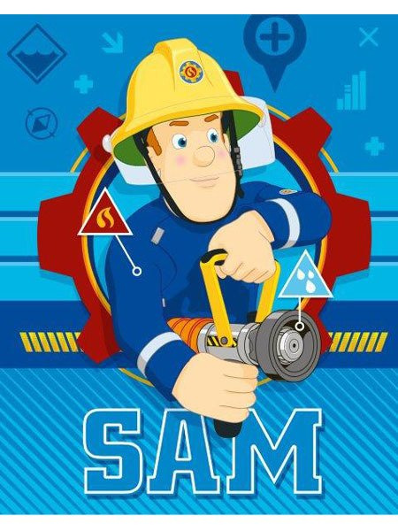 Fleece Deka Požiarnik Sam 001