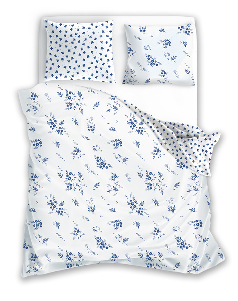 Posteľná súprava z bavlneného saténu 160x200+ 2x70x80 Milagro Verde 012