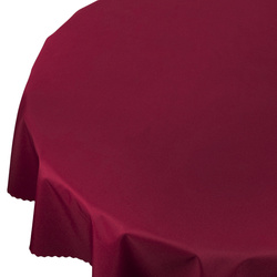 Vonkajší Vodeodolný polyesterový záhradný obrus Bordó Okrúhly