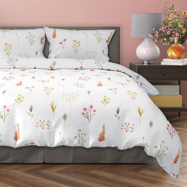 Posteľná súprava z bavlneného saténu 140x200+70x90 Milagro Verde 022