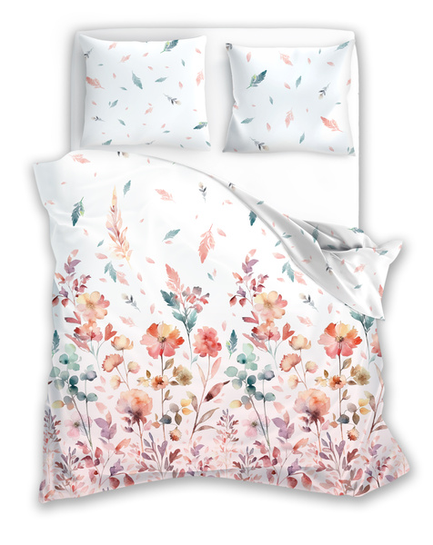 Posteľná súprava z bavlneného saténu 140x200+70x90 Milagro Verde 001