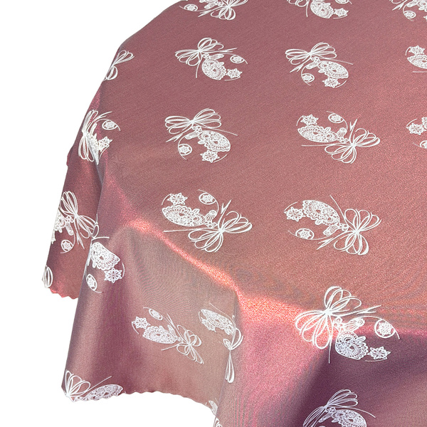 Obojstranné Obrusy s Nešpinivou Vianočný Vínna Vianočná Ozdoba Ornament Okrúhly