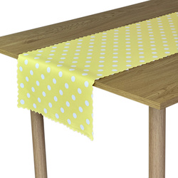 Obrusy s Nešpinivou Úpravou Bodky Žltá