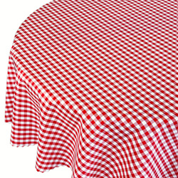 Obrusy s Nešpinivou Úpravou Alice Káro Losos Okrúhly