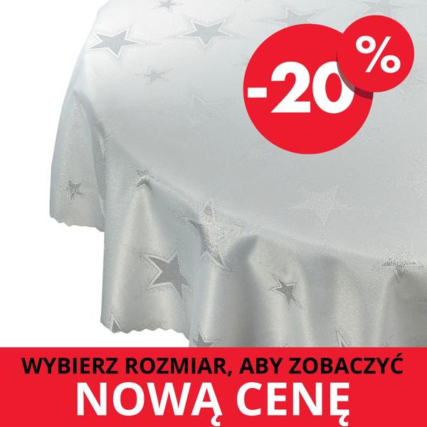 Obojstranné Obrusy s Nešpinivou Úpravou Veľké Hviezdy Okrúhly