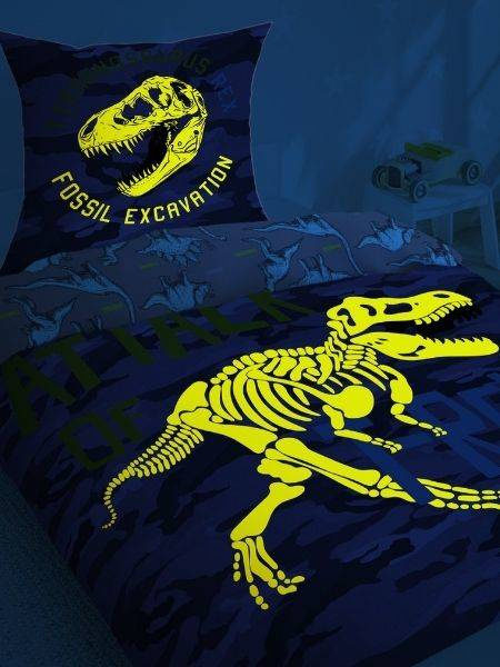 Bavlnené Obliečky Dinosaurus DINO3042A Glow