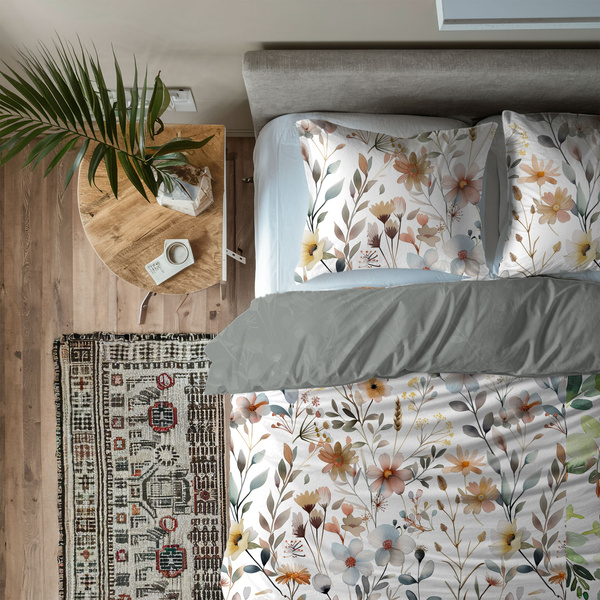 Posteľná súprava z bavlneného saténu 160x200+ 2x70x80 Boho 006