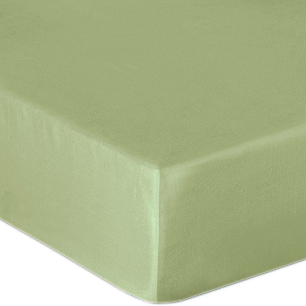 Bavlnené Prestieradlo Saténové s Gumičkou OLIVE