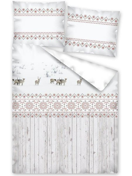 Bavlnené Posteľné Súpravy Vianočné Vzory 2533A