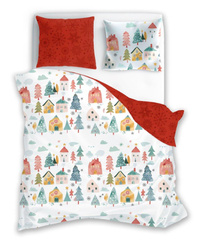 Bavlnené Posteľné Súpravy 140x200+70x90 Scandic 080