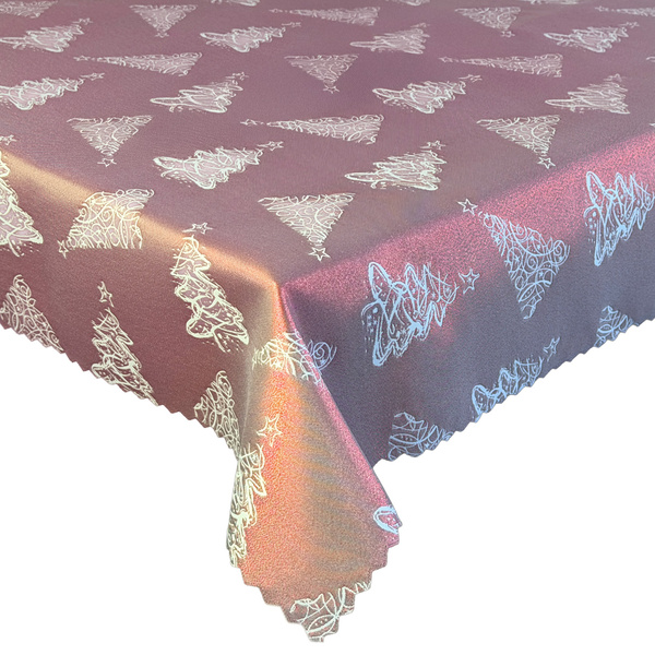 Obojstranné Obrusy s Nešpinivou Vianočný Strom Z-3401 Zlatý