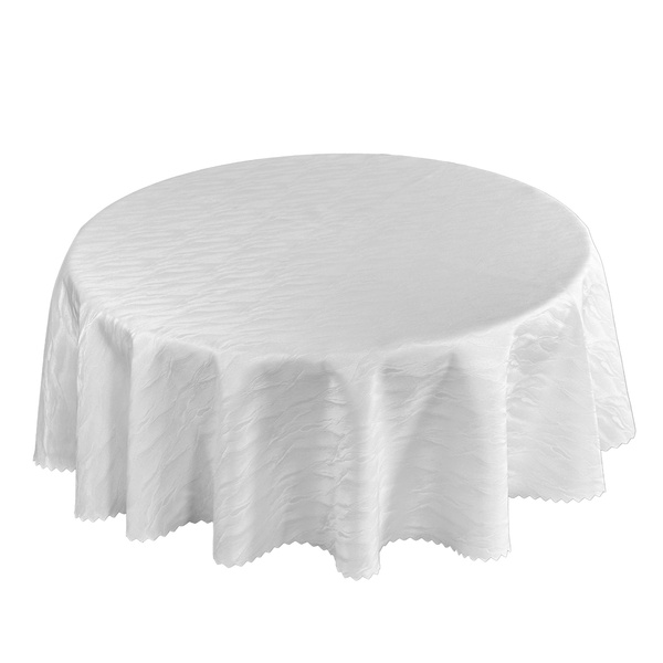 Obrusy s Nešpinivou Úpravou Vlny 106  Biela Okrúhly