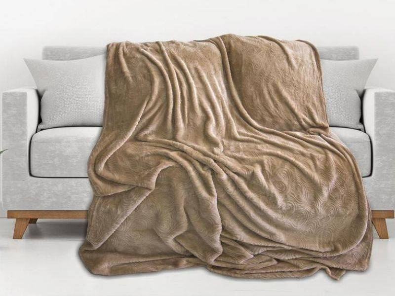 Deky z Mikrovlákna Hnedý Premium Soft 7327