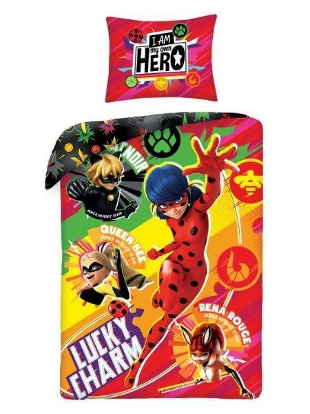 Obliečky Miraculous Ladybug a Cat Noir MIR 4347BL
